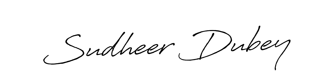 How to make Sudheer Dubey signature? Antro_Vectra_Bolder is a professional autograph style. Create handwritten signature for Sudheer Dubey name. Sudheer Dubey signature style 7 images and pictures png