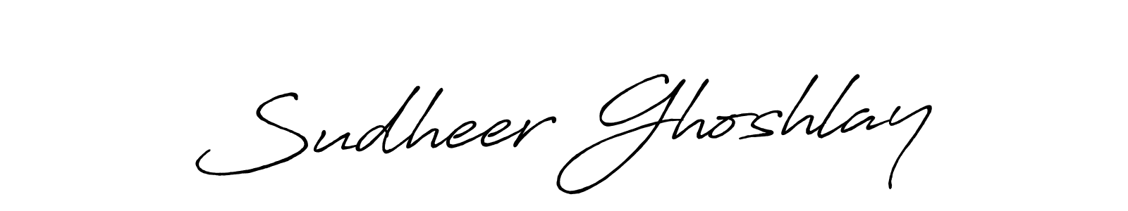 Make a short Sudheer Ghoshlay signature style. Manage your documents anywhere anytime using Antro_Vectra_Bolder. Create and add eSignatures, submit forms, share and send files easily. Sudheer Ghoshlay signature style 7 images and pictures png
