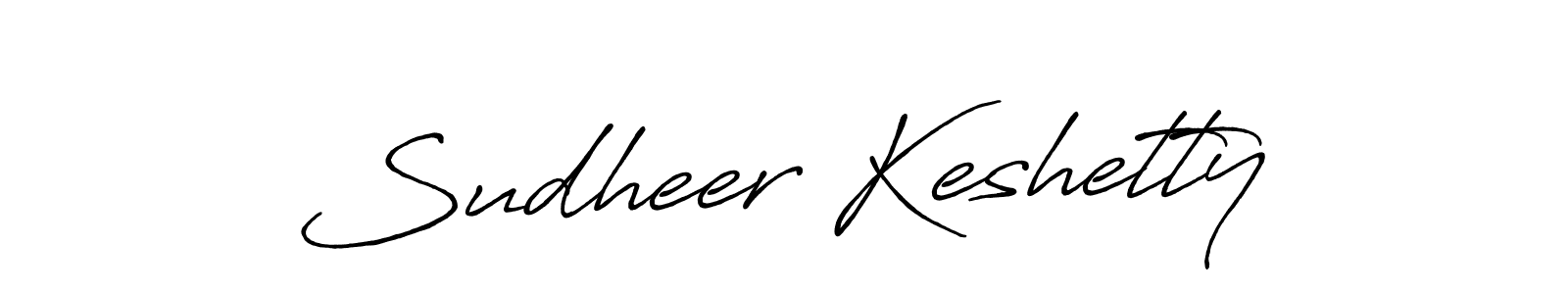 Create a beautiful signature design for name Sudheer Keshetty. With this signature (Antro_Vectra_Bolder) fonts, you can make a handwritten signature for free. Sudheer Keshetty signature style 7 images and pictures png