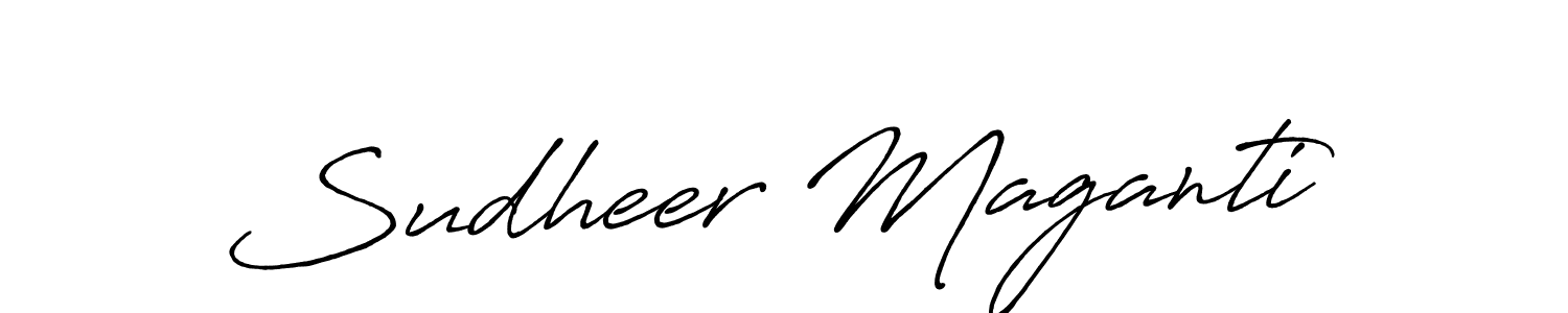 Also You can easily find your signature by using the search form. We will create Sudheer Maganti name handwritten signature images for you free of cost using Antro_Vectra_Bolder sign style. Sudheer Maganti signature style 7 images and pictures png