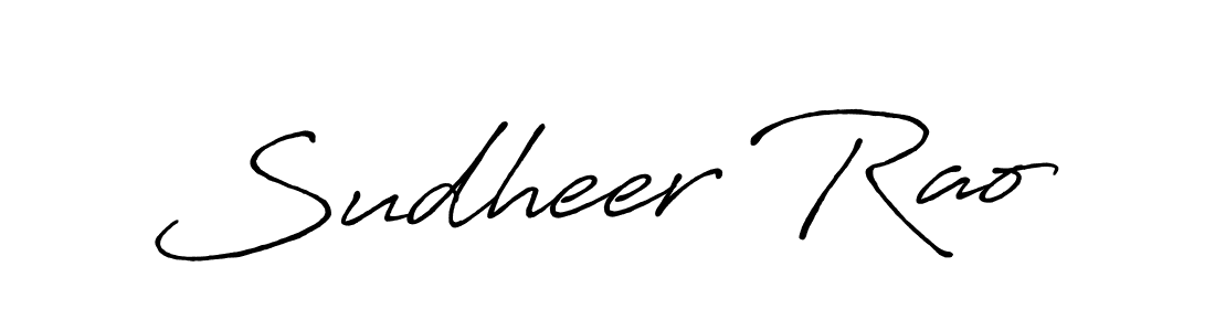 It looks lik you need a new signature style for name Sudheer Rao. Design unique handwritten (Antro_Vectra_Bolder) signature with our free signature maker in just a few clicks. Sudheer Rao signature style 7 images and pictures png