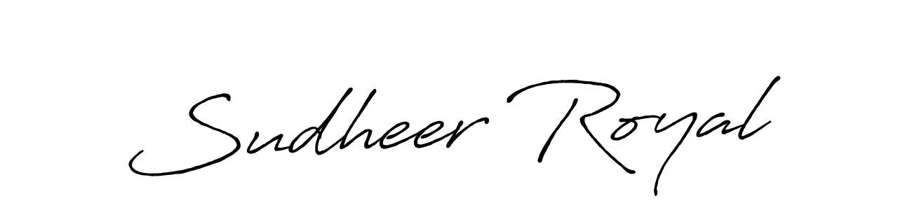 You should practise on your own different ways (Antro_Vectra_Bolder) to write your name (Sudheer Royal) in signature. don't let someone else do it for you. Sudheer Royal signature style 7 images and pictures png