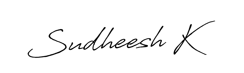 Make a beautiful signature design for name Sudheesh K. Use this online signature maker to create a handwritten signature for free. Sudheesh K signature style 7 images and pictures png