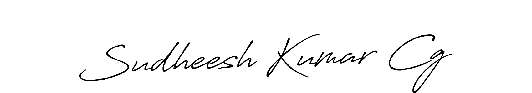 How to Draw Sudheesh Kumar Cg signature style? Antro_Vectra_Bolder is a latest design signature styles for name Sudheesh Kumar Cg. Sudheesh Kumar Cg signature style 7 images and pictures png