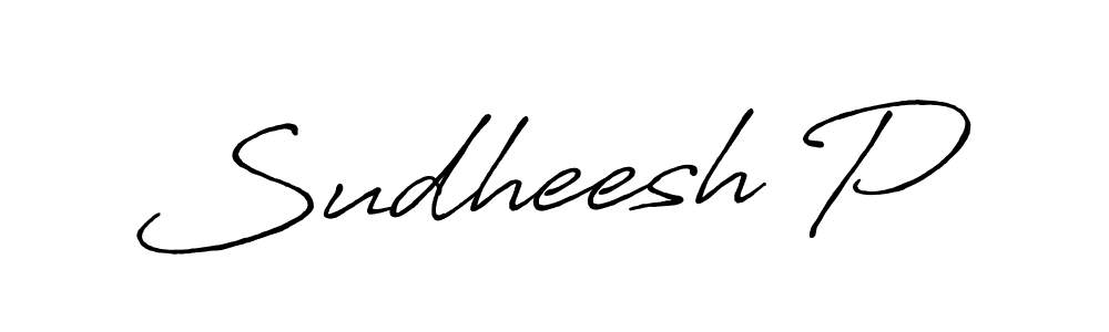 Also You can easily find your signature by using the search form. We will create Sudheesh P name handwritten signature images for you free of cost using Antro_Vectra_Bolder sign style. Sudheesh P signature style 7 images and pictures png