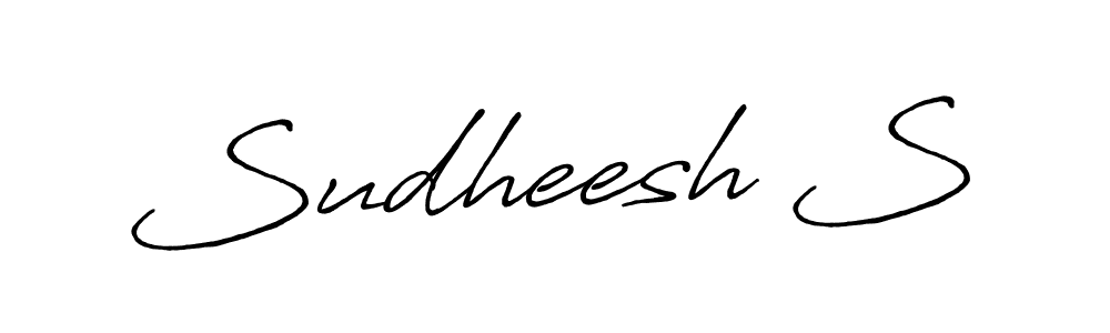 Once you've used our free online signature maker to create your best signature Antro_Vectra_Bolder style, it's time to enjoy all of the benefits that Sudheesh S name signing documents. Sudheesh S signature style 7 images and pictures png