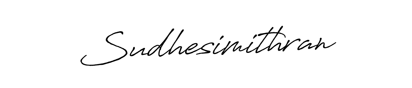 if you are searching for the best signature style for your name Sudhesimithran. so please give up your signature search. here we have designed multiple signature styles  using Antro_Vectra_Bolder. Sudhesimithran signature style 7 images and pictures png