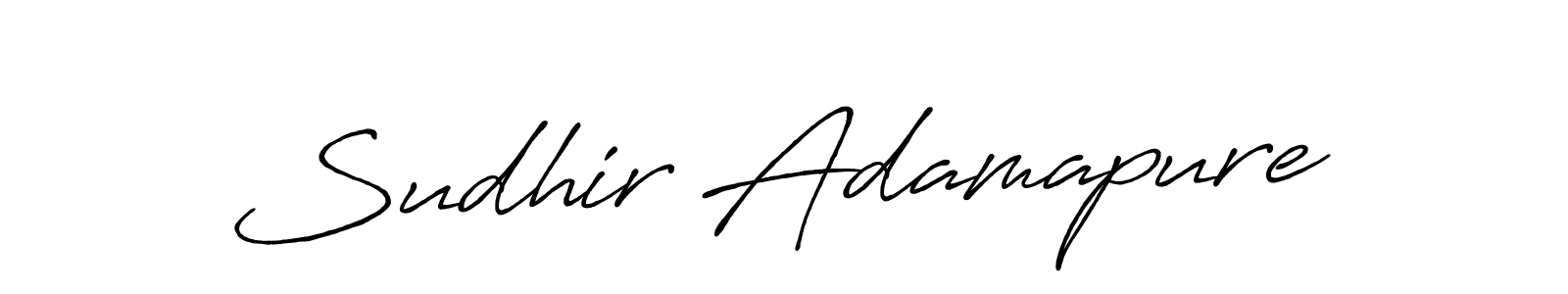 Also we have Sudhir Adamapure name is the best signature style. Create professional handwritten signature collection using Antro_Vectra_Bolder autograph style. Sudhir Adamapure signature style 7 images and pictures png