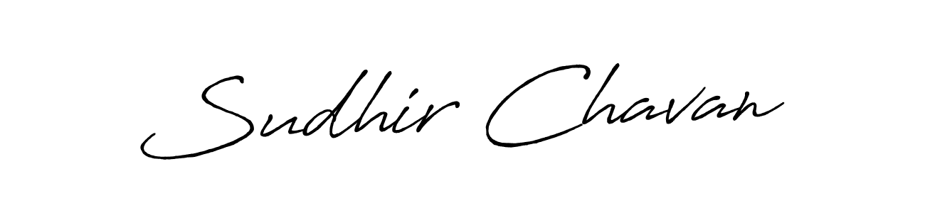 Use a signature maker to create a handwritten signature online. With this signature software, you can design (Antro_Vectra_Bolder) your own signature for name Sudhir Chavan. Sudhir Chavan signature style 7 images and pictures png