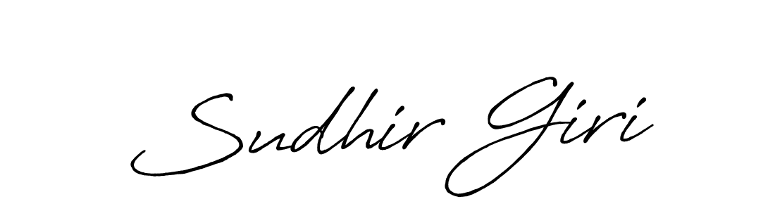 Create a beautiful signature design for name Sudhir Giri. With this signature (Antro_Vectra_Bolder) fonts, you can make a handwritten signature for free. Sudhir Giri signature style 7 images and pictures png