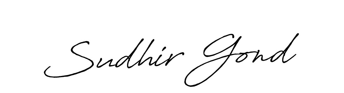 Once you've used our free online signature maker to create your best signature Antro_Vectra_Bolder style, it's time to enjoy all of the benefits that Sudhir Gond name signing documents. Sudhir Gond signature style 7 images and pictures png