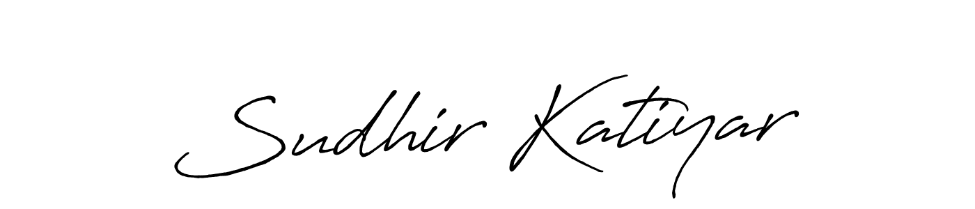 How to make Sudhir Katiyar signature? Antro_Vectra_Bolder is a professional autograph style. Create handwritten signature for Sudhir Katiyar name. Sudhir Katiyar signature style 7 images and pictures png