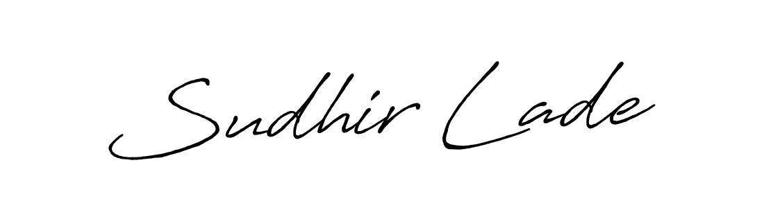 How to Draw Sudhir Lade signature style? Antro_Vectra_Bolder is a latest design signature styles for name Sudhir Lade. Sudhir Lade signature style 7 images and pictures png