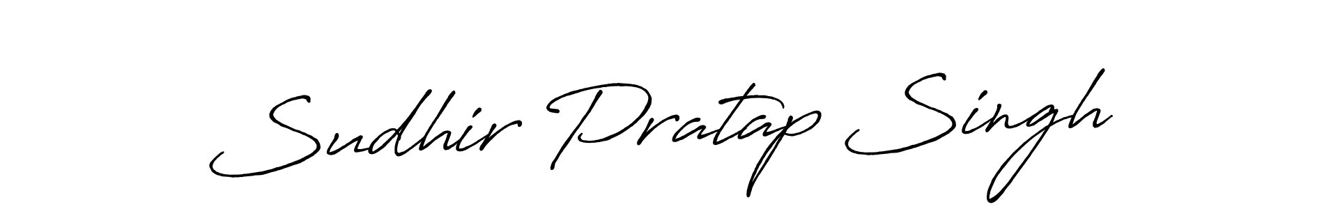 Create a beautiful signature design for name Sudhir Pratap Singh. With this signature (Antro_Vectra_Bolder) fonts, you can make a handwritten signature for free. Sudhir Pratap Singh signature style 7 images and pictures png