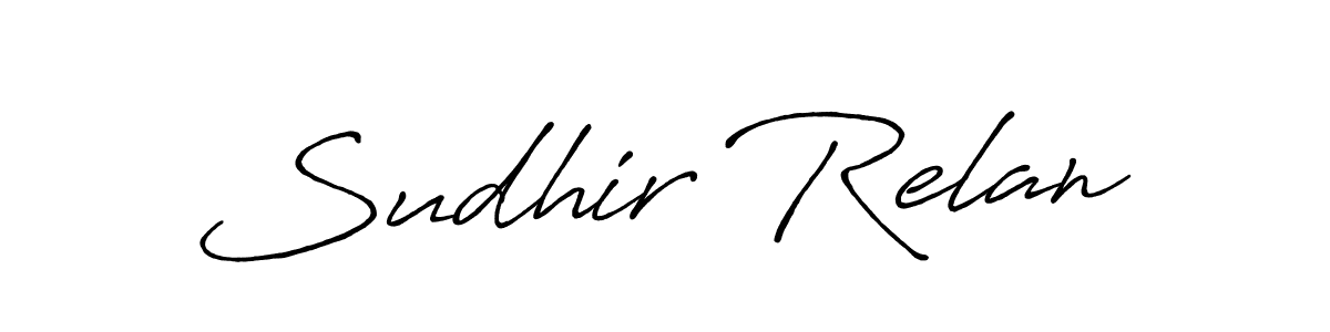 Also You can easily find your signature by using the search form. We will create Sudhir Relan name handwritten signature images for you free of cost using Antro_Vectra_Bolder sign style. Sudhir Relan signature style 7 images and pictures png