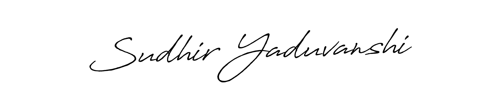 You should practise on your own different ways (Antro_Vectra_Bolder) to write your name (Sudhir Yaduvanshi) in signature. don't let someone else do it for you. Sudhir Yaduvanshi signature style 7 images and pictures png