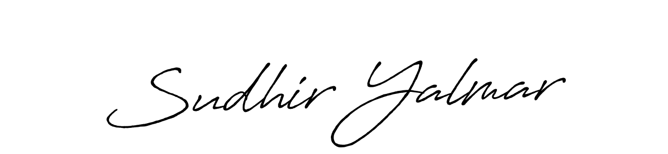 You should practise on your own different ways (Antro_Vectra_Bolder) to write your name (Sudhir Yalmar) in signature. don't let someone else do it for you. Sudhir Yalmar signature style 7 images and pictures png