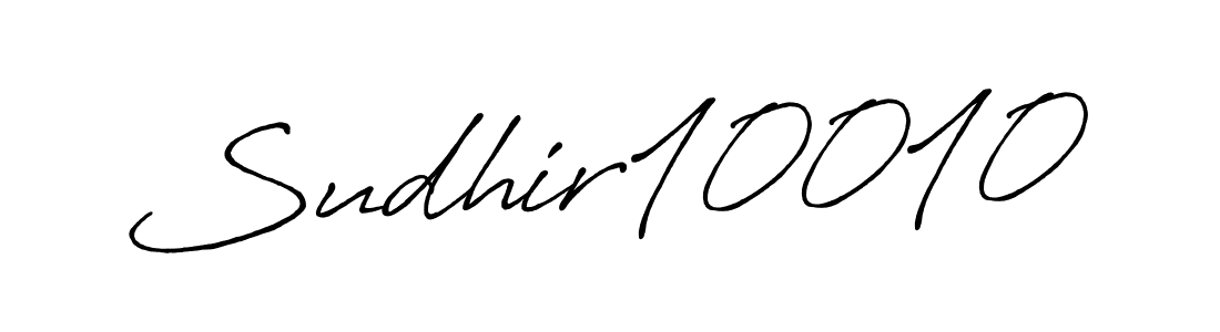 Sudhir10010 stylish signature style. Best Handwritten Sign (Antro_Vectra_Bolder) for my name. Handwritten Signature Collection Ideas for my name Sudhir10010. Sudhir10010 signature style 7 images and pictures png