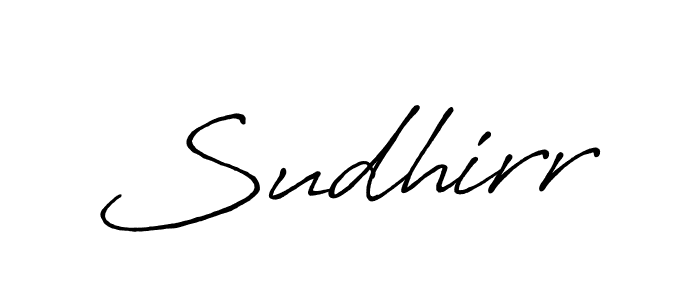 How to make Sudhirr signature? Antro_Vectra_Bolder is a professional autograph style. Create handwritten signature for Sudhirr name. Sudhirr signature style 7 images and pictures png