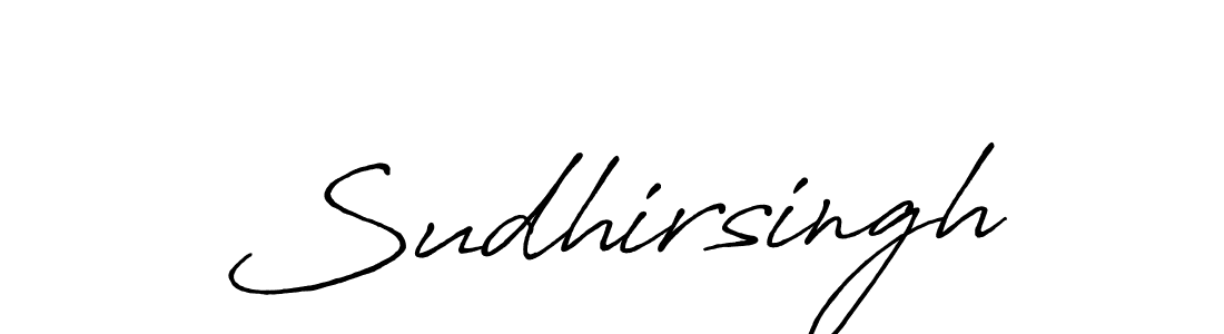 Sudhirsingh stylish signature style. Best Handwritten Sign (Antro_Vectra_Bolder) for my name. Handwritten Signature Collection Ideas for my name Sudhirsingh. Sudhirsingh signature style 7 images and pictures png