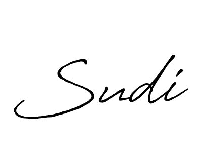 Also we have Sudi name is the best signature style. Create professional handwritten signature collection using Antro_Vectra_Bolder autograph style. Sudi signature style 7 images and pictures png