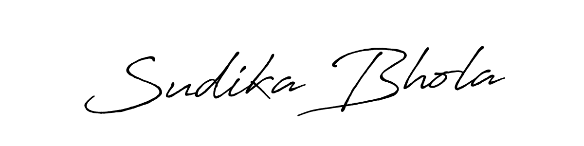 Similarly Antro_Vectra_Bolder is the best handwritten signature design. Signature creator online .You can use it as an online autograph creator for name Sudika Bhola. Sudika Bhola signature style 7 images and pictures png