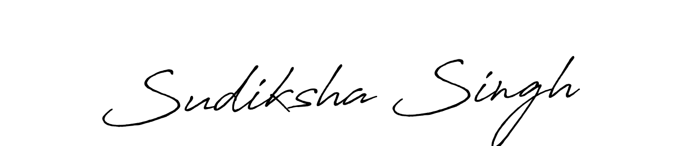 Sudiksha Singh stylish signature style. Best Handwritten Sign (Antro_Vectra_Bolder) for my name. Handwritten Signature Collection Ideas for my name Sudiksha Singh. Sudiksha Singh signature style 7 images and pictures png