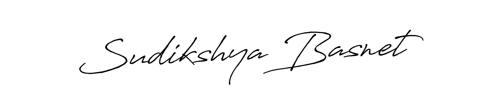 Create a beautiful signature design for name Sudikshya Basnet. With this signature (Antro_Vectra_Bolder) fonts, you can make a handwritten signature for free. Sudikshya Basnet signature style 7 images and pictures png