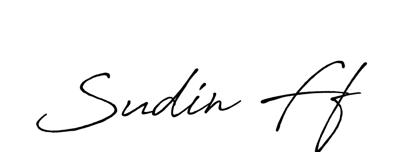 Similarly Antro_Vectra_Bolder is the best handwritten signature design. Signature creator online .You can use it as an online autograph creator for name Sudin Ff. Sudin Ff signature style 7 images and pictures png