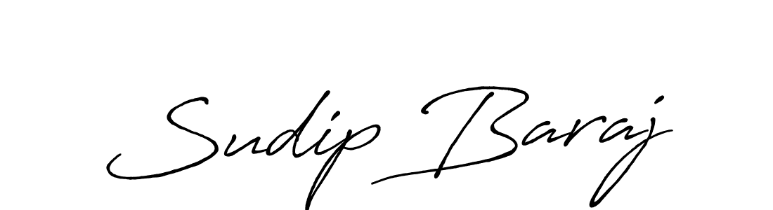Design your own signature with our free online signature maker. With this signature software, you can create a handwritten (Antro_Vectra_Bolder) signature for name Sudip Baraj. Sudip Baraj signature style 7 images and pictures png