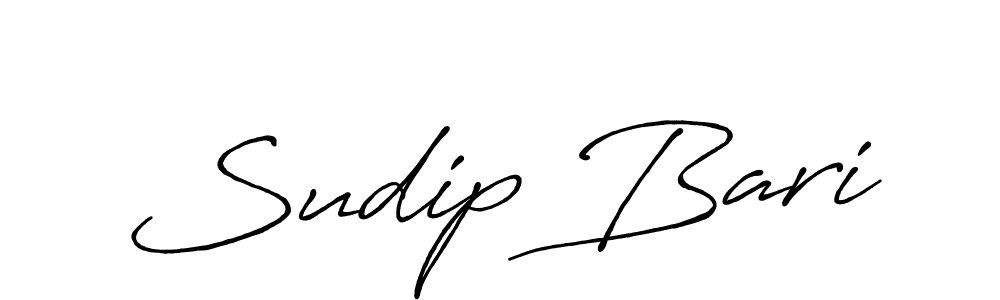Make a short Sudip Bari signature style. Manage your documents anywhere anytime using Antro_Vectra_Bolder. Create and add eSignatures, submit forms, share and send files easily. Sudip Bari signature style 7 images and pictures png