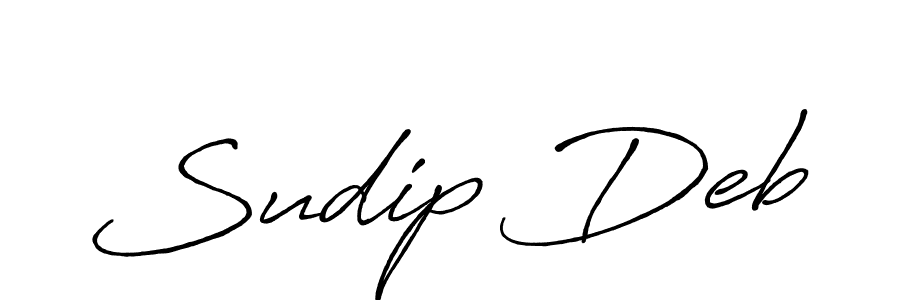 Antro_Vectra_Bolder is a professional signature style that is perfect for those who want to add a touch of class to their signature. It is also a great choice for those who want to make their signature more unique. Get Sudip Deb name to fancy signature for free. Sudip Deb signature style 7 images and pictures png