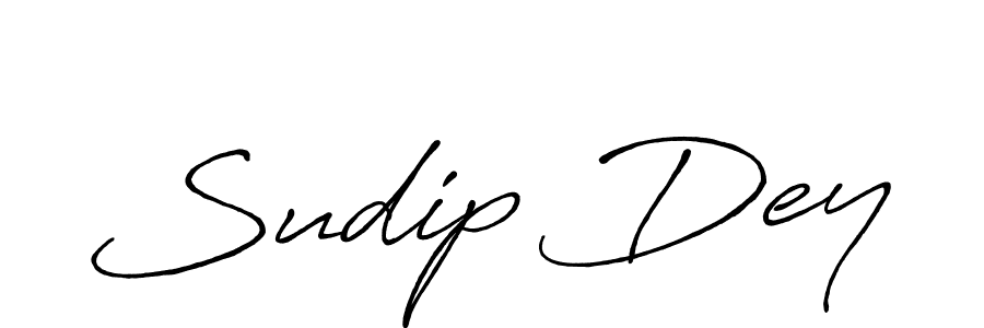Use a signature maker to create a handwritten signature online. With this signature software, you can design (Antro_Vectra_Bolder) your own signature for name Sudip Dey. Sudip Dey signature style 7 images and pictures png