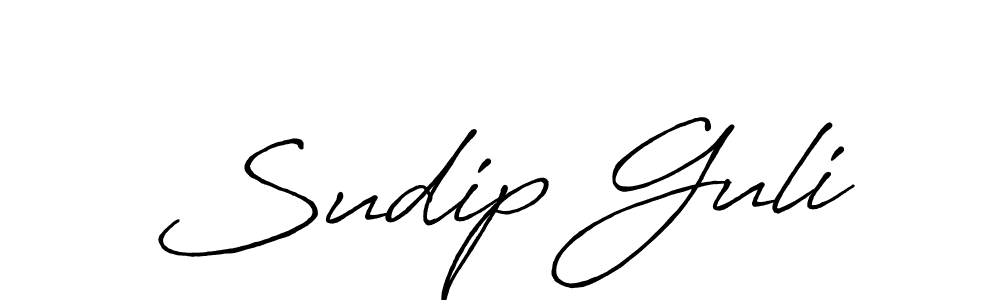 This is the best signature style for the Sudip Guli name. Also you like these signature font (Antro_Vectra_Bolder). Mix name signature. Sudip Guli signature style 7 images and pictures png