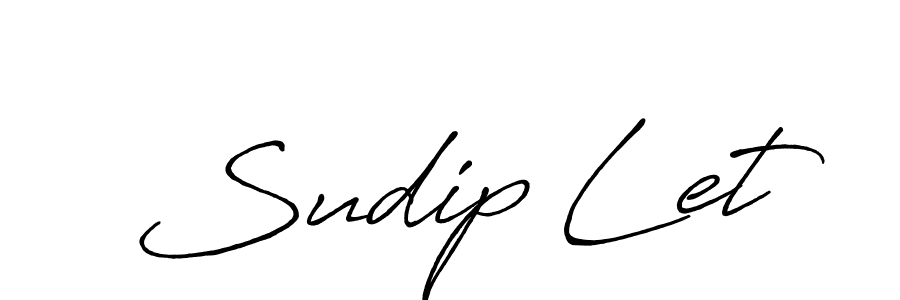 Sudip Let stylish signature style. Best Handwritten Sign (Antro_Vectra_Bolder) for my name. Handwritten Signature Collection Ideas for my name Sudip Let. Sudip Let signature style 7 images and pictures png