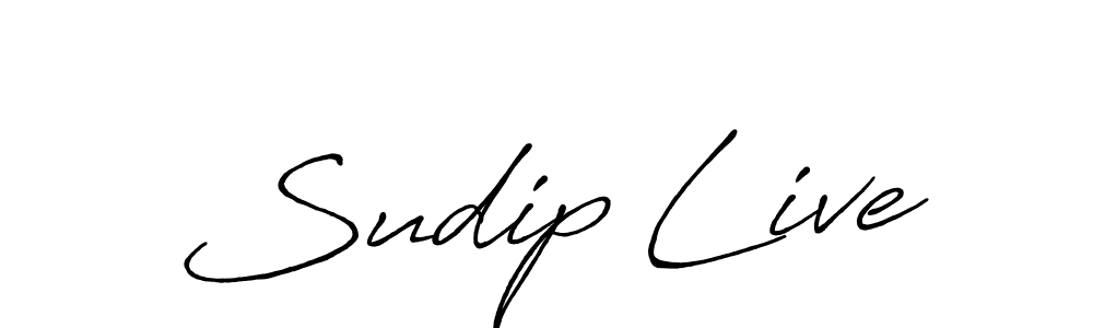 Design your own signature with our free online signature maker. With this signature software, you can create a handwritten (Antro_Vectra_Bolder) signature for name Sudip Live. Sudip Live signature style 7 images and pictures png