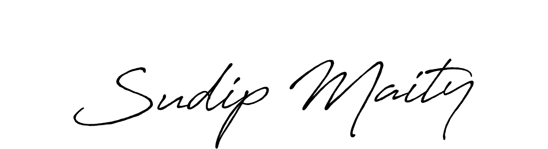 Design your own signature with our free online signature maker. With this signature software, you can create a handwritten (Antro_Vectra_Bolder) signature for name Sudip Maity. Sudip Maity signature style 7 images and pictures png