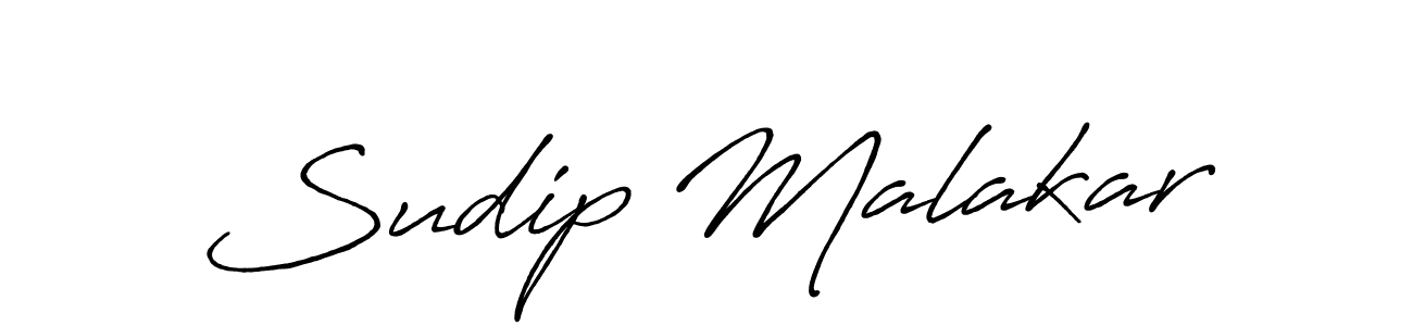 Create a beautiful signature design for name Sudip Malakar. With this signature (Antro_Vectra_Bolder) fonts, you can make a handwritten signature for free. Sudip Malakar signature style 7 images and pictures png