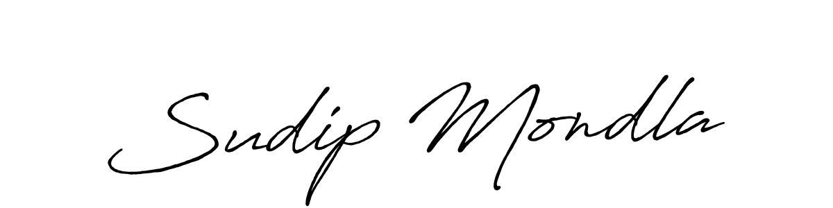 It looks lik you need a new signature style for name Sudip Mondla. Design unique handwritten (Antro_Vectra_Bolder) signature with our free signature maker in just a few clicks. Sudip Mondla signature style 7 images and pictures png