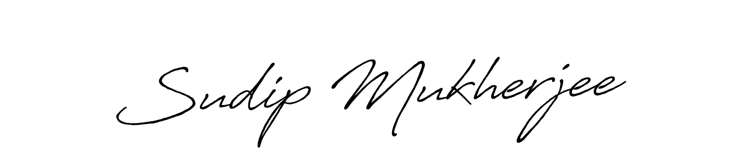 Design your own signature with our free online signature maker. With this signature software, you can create a handwritten (Antro_Vectra_Bolder) signature for name Sudip Mukherjee. Sudip Mukherjee signature style 7 images and pictures png