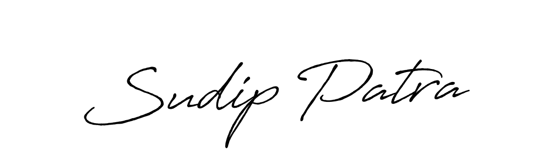 Create a beautiful signature design for name Sudip Patra. With this signature (Antro_Vectra_Bolder) fonts, you can make a handwritten signature for free. Sudip Patra signature style 7 images and pictures png