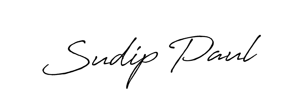 Design your own signature with our free online signature maker. With this signature software, you can create a handwritten (Antro_Vectra_Bolder) signature for name Sudip Paul. Sudip Paul signature style 7 images and pictures png