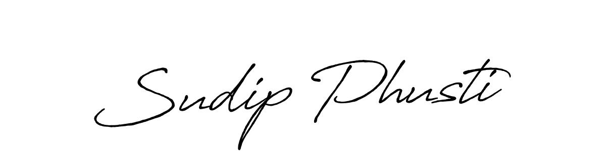 if you are searching for the best signature style for your name Sudip Phusti. so please give up your signature search. here we have designed multiple signature styles  using Antro_Vectra_Bolder. Sudip Phusti signature style 7 images and pictures png