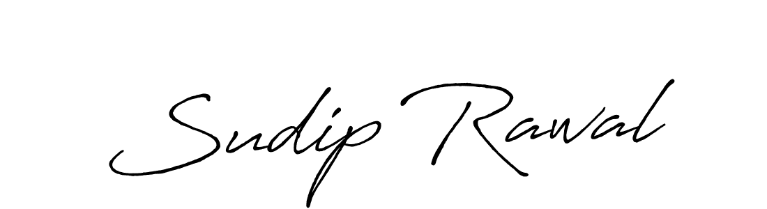 Use a signature maker to create a handwritten signature online. With this signature software, you can design (Antro_Vectra_Bolder) your own signature for name Sudip Rawal. Sudip Rawal signature style 7 images and pictures png