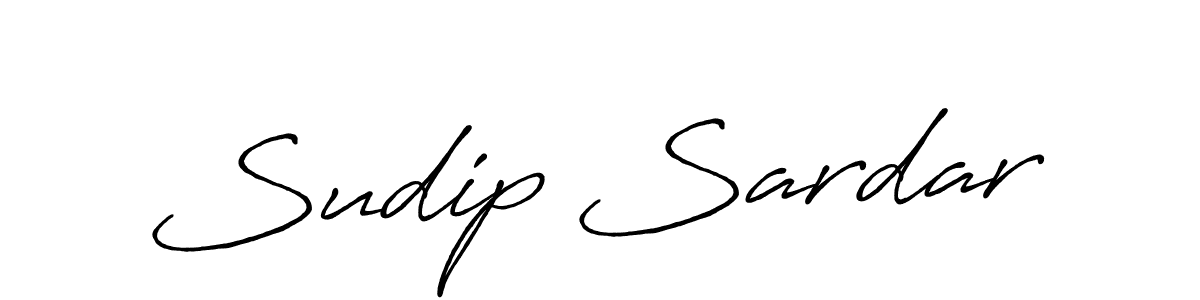 How to make Sudip Sardar signature? Antro_Vectra_Bolder is a professional autograph style. Create handwritten signature for Sudip Sardar name. Sudip Sardar signature style 7 images and pictures png