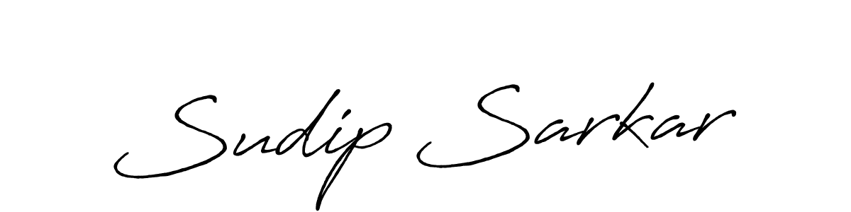 How to make Sudip Sarkar name signature. Use Antro_Vectra_Bolder style for creating short signs online. This is the latest handwritten sign. Sudip Sarkar signature style 7 images and pictures png