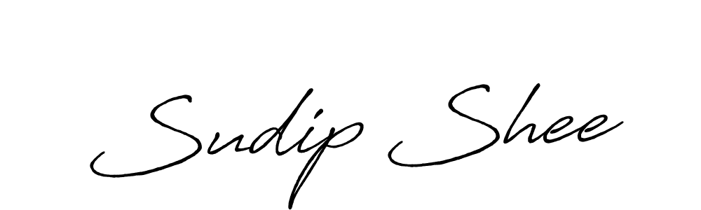 Create a beautiful signature design for name Sudip Shee. With this signature (Antro_Vectra_Bolder) fonts, you can make a handwritten signature for free. Sudip Shee signature style 7 images and pictures png