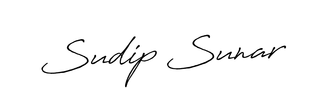 How to make Sudip Sunar signature? Antro_Vectra_Bolder is a professional autograph style. Create handwritten signature for Sudip Sunar name. Sudip Sunar signature style 7 images and pictures png