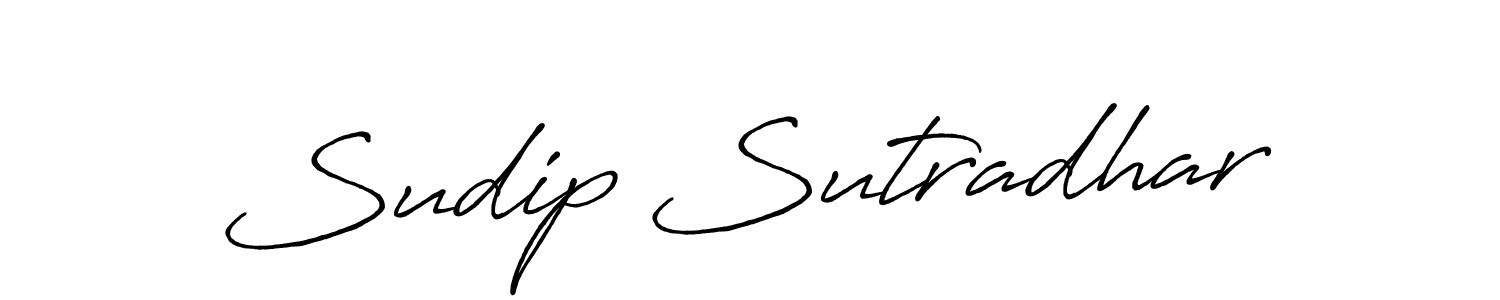 Antro_Vectra_Bolder is a professional signature style that is perfect for those who want to add a touch of class to their signature. It is also a great choice for those who want to make their signature more unique. Get Sudip Sutradhar name to fancy signature for free. Sudip Sutradhar signature style 7 images and pictures png