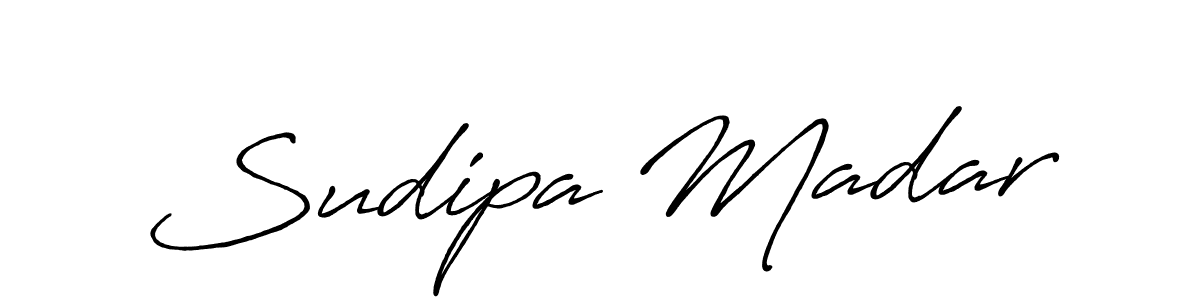 Create a beautiful signature design for name Sudipa Madar. With this signature (Antro_Vectra_Bolder) fonts, you can make a handwritten signature for free. Sudipa Madar signature style 7 images and pictures png